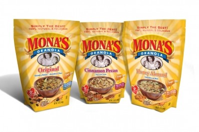 Mona's Granola has unveiled a total product revamp that includes a thinner material with a matte-to-register finish for improved in-hand feel