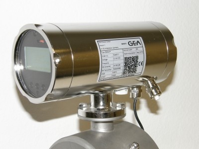 IZMAG electromagnetic flow meters with a QR code  