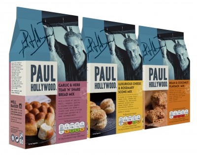 Premier Foods, which manufactures a range of baking mixes under the Paul Hollywood brand, saw a drop in overall sales in the first half of the year.