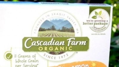 Cascadian Farm has launched a plant-derived liner for its cereals.