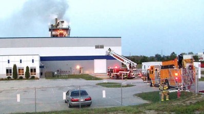 Fire damaged the PacMoore packaging plant in Mooresville, IN. Photo: The Reporter-Times