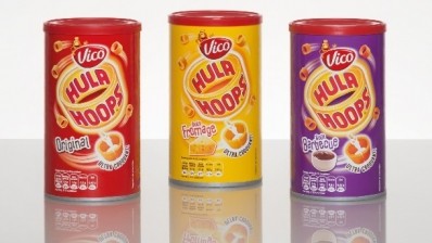 Snack maker Vico has chosen Sonoco's rigid paper tubes for its Hula Hoops potato dough snacks distributed in France. Pic: Sonoco