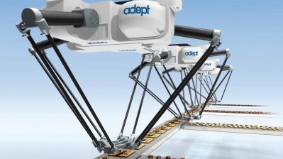 Automation tech such as Adept Technology's Quattro robot can help food firms boost their production flexibility.
