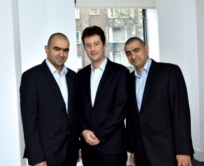 Left to right: Charles Eid, Aryzta vice-president of finance Neil Woods and William Eid