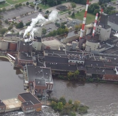 NewPage paper mill in Biron, Wisconsin