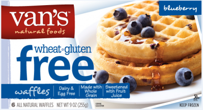 Van's latest frozen waffle is made with brown rice, millet, teff, buckwheat, amaranth, sorghum and quinoa
