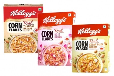 Kellogg's India has release three new variants of cornflakes to appeal to Indian consumers. Pic: Kellogg's