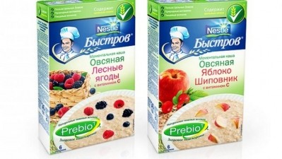 Nestlé's Bystrov porridge was found to contain GM papaya. Pic: Nestlé Russia