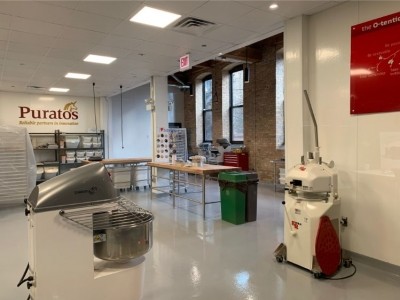 The bread lab at Puratos' new Chicago innovation center boasts enough room for two groups of 10 to 15 people and state-of-the-art equipment.