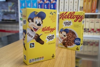 NaviLens-fitted Coco Pops boxes began rolling out in Co-ops across the UK on World Sight Day (8 September 2020). Pic: Kellogg's