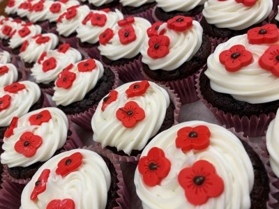 Proceeds from the sales of poppy muffins and biscuits will be donated to the Royal British Legion. Pic: Palmers Bakery