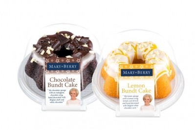 The two new additions to the Mary Berry cake range include a Lemon Bundt and a Chocolate Bundt. Pic: Finsbury Food Group