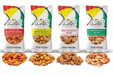 Arnold Palmer Snacks is initially launching with a lineup of four healthy snack mixes. Pic: APS