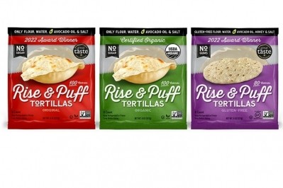 Rise & Puff has debuted with a line of clean label tortillas. Pic: Rise & Puff