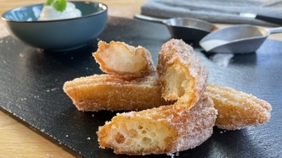 Gluten-free mix for churros or choux pastry with Palsgaard OilBinder 01 and Emulpals 115. Pic: Palsgaard