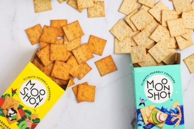Moonshot Snacks produces carbon-neutral crackers made from wheat grown with regenerative practices. Pic: Moonshot