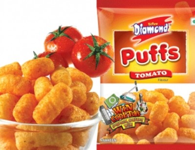 Yellow Diamond puffs are a particular favorite among Indian kids. Pic: Prataap Snacks