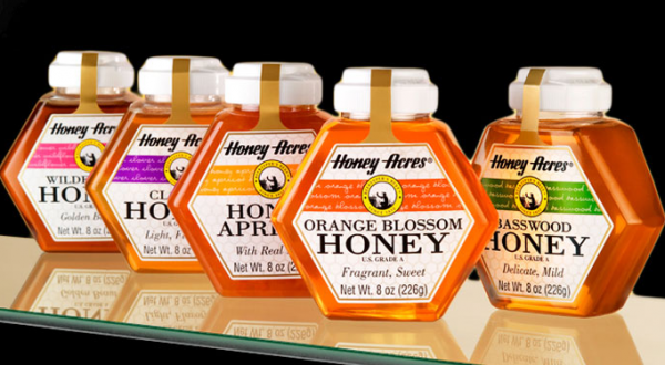 These Honey Acres containers were designed by Berlin Packaging's Studio 111 business unit.