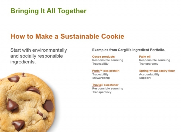 Cargill's sustainability cookie