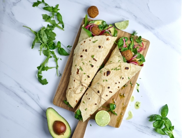 KaterBake gluten-free vegan wrap available from Central Foods