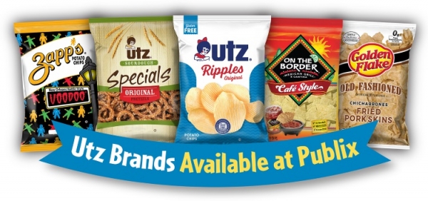 Utz at Publix with banner 2022-06-01