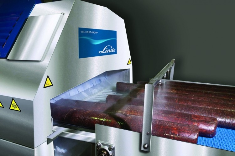 Linde LLC delicatessen meats cryogenic freezing technology