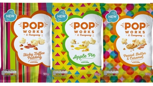Pop Works & Company is sold in 90 g bags in the UK
