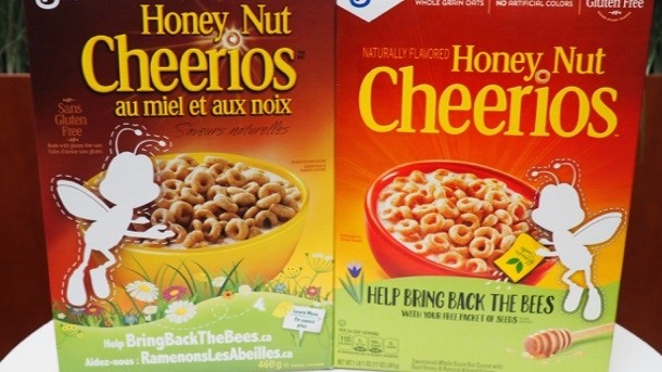 The disappearance of General Mills' Buzzbee on the Honey Nut Cheerios box has certainly prompted consumers to get involved in saving the depleting bee population. Pic: General Mills