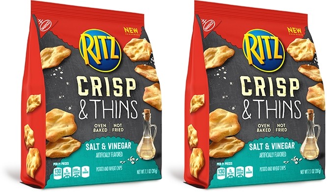 Mondelēz has introduced Ritz Crisp & Thins to target the US better-fro-you snack market. Pic: Mondelēz