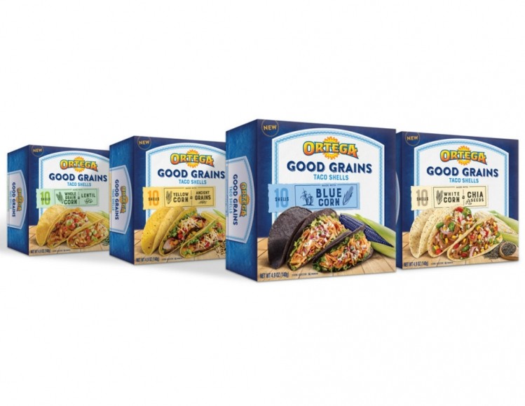 B&G Foods recently launched taco shells made with whole grains under its Ortega brand. Pic: B&G Foods