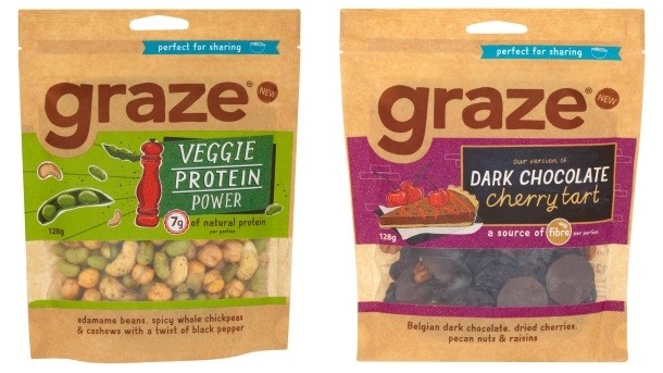 Graze.com moves into bagged sharing snacks with new range
