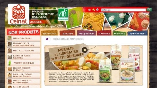 Celnat produces a wide range of organic food products