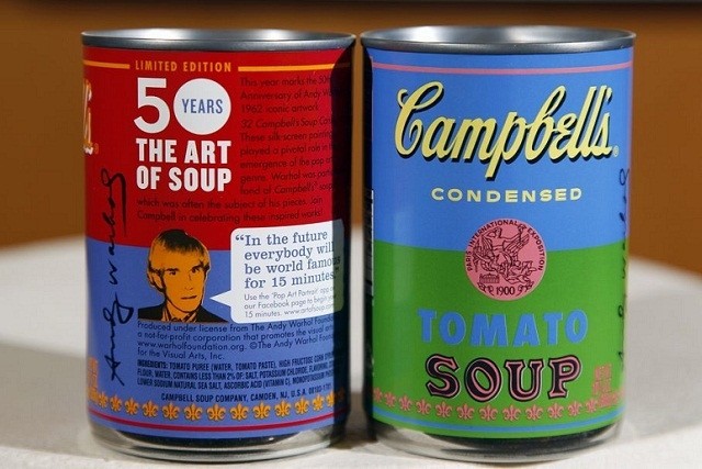 Campbell's limited edition Andy Warhol-inspired cans
