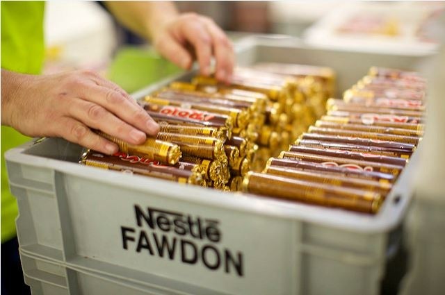 Nestlé's Fawdon plant in Newcastle, which makes the Blue Riband chocolate bar, is expected to shift operations to Poland in the next two years. ©Nestle