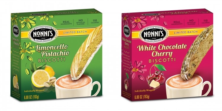 Nonni's has again launched a seasonal product with its spring-inspired limited batch biscotti. Pic: Nonni's 