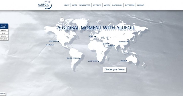 Alufoil relaunches global website 