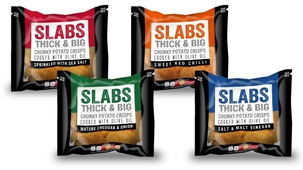 Slabs 40 g packs are available in four flavors from this month