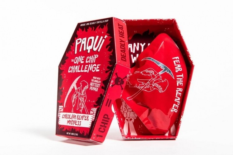 Paqui's reintroduced Carolina Reaper chips surpass the heat level of a ghost pepper. Pic: Amplify Snack Brands 