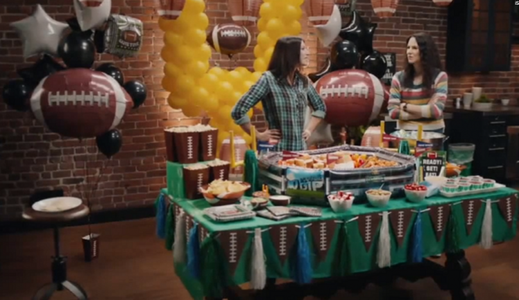 The offending Party City's Super Bowl advert. 