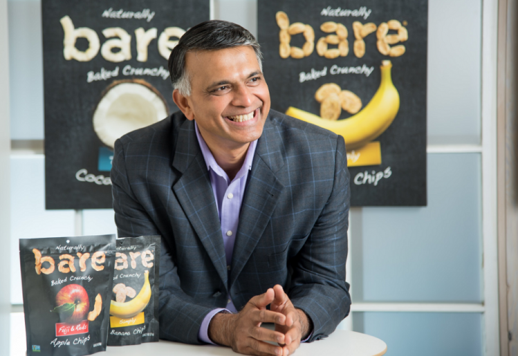CEO of Bare Snacks, Santosh Padki, said the brand has been gaining momentum and consumer interest since it started. Pic: Bare Snacks 