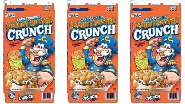 Quaker Oats is recalled a small amount of its Cap'n Crunch Peanut Butter Crunch cereal 