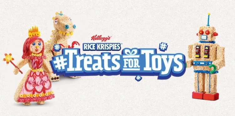Kellogg Canada is hosting the sixth annual #TreatsForToys program to give toys to kids in need. Pic: Kellogg