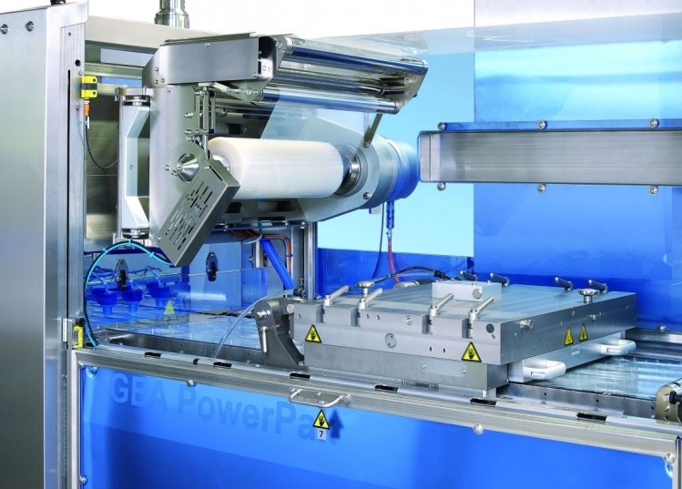 The GEA next-generation PowerPak PLUS thermoforming packaging machine. Photo: GEA.