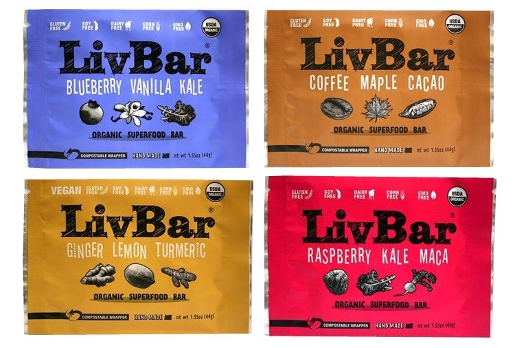 LivBar has challenged snack bar producers to transition to compostable packaging. Pic: LivBar