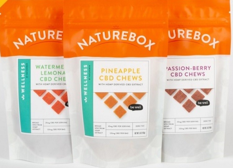 NatureBox has launched a range of CBD Wellness fruit snacks, sold online. Pic: NatureBox