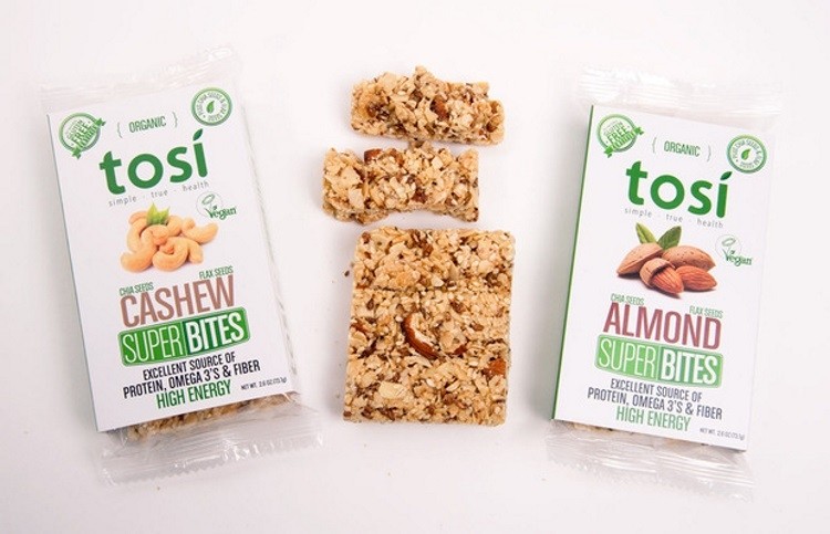 Tosi SuperBites are portable nutrient-dense snacks for health-conscious consumers looking to eat clean. Pic: Tosi
