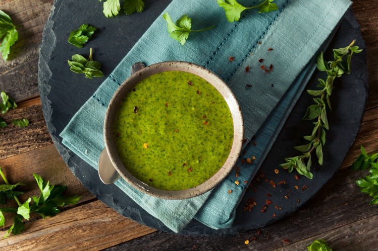 Snacks are embracing all kinds of worldly flavors, including chimichurri, a South American condiment of parsley, cilantro and oregano, blended with olive oil, red wine vinegar, onions, garlic and a spicy pepper. Pic: Getty Images/bhofack2