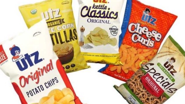 Some of the snacks produced by Utz. Pic: Utz Quality Foods