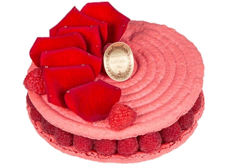 Ispahan - a rose flavoured macaron filled with rose petal and lychee cream and fresh raspberries - was created by Pierre Hermé and can be purchased from Ladurée.