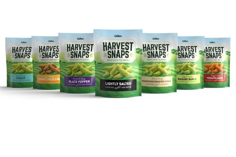 Harvest Snacks Baked Veggie Snacks get a brand refresh. Pic: Calbee America